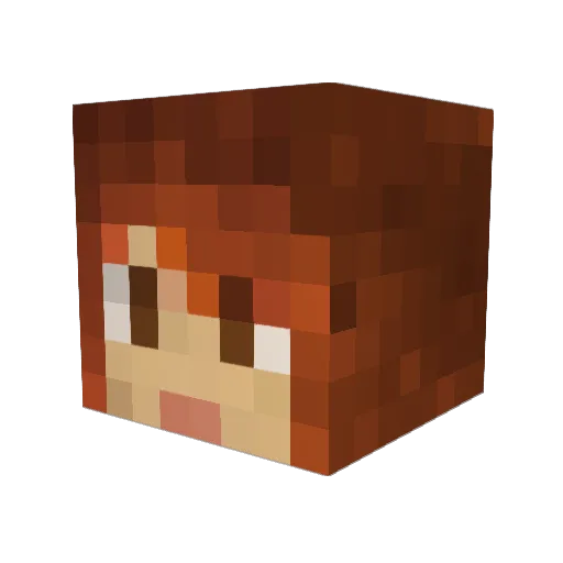 Kaminari21 Minecraft avatar head, 3D render