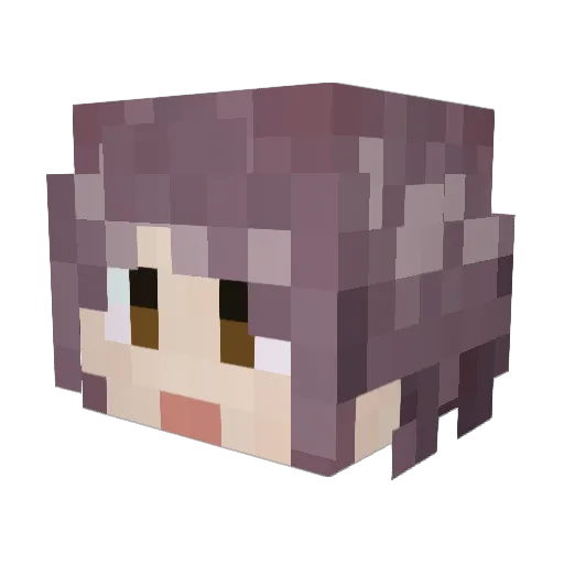 Kamino325 Minecraft avatar head, 3D render