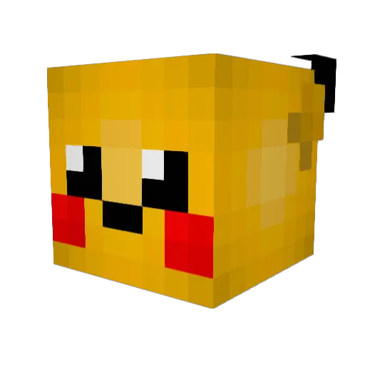 Kaminsoon Minecraft avatar head, 3D render
