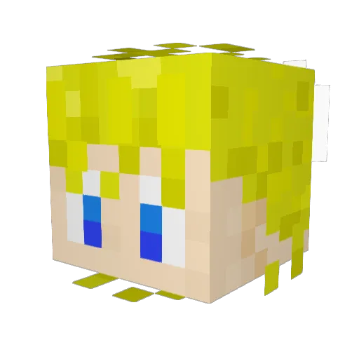 Kamio_Brien Minecraft avatar head, 3D render