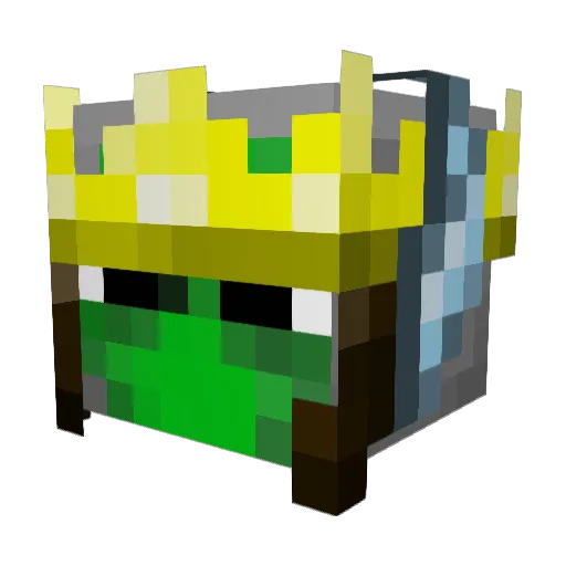 Kamiqaz Minecraft avatar head, 3D render