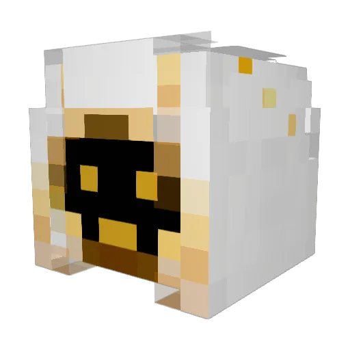 Kamitsupe Minecraft avatar head, 3D render