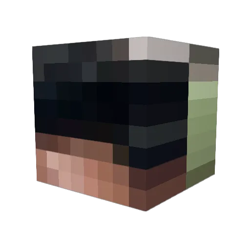 Kamlesh23 Minecraft avatar head, 3D render