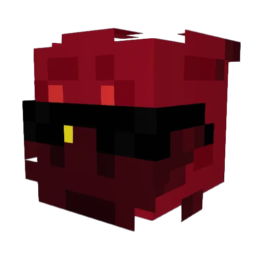 Kamlesh Minecraft avatar head, 3D render