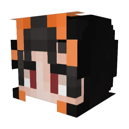 Kammolukki Minecraft avatar head, 3D render