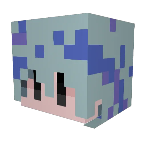 Kamota36 Minecraft avatar head, 3D render