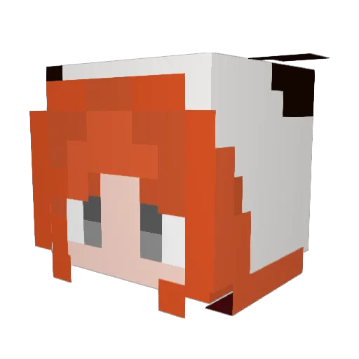 Kamothy02 Minecraft avatar head, 3D render