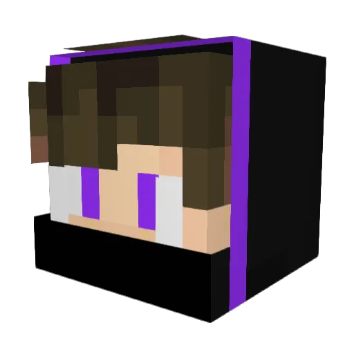 Kampchino Minecraft avatar head, 3D render