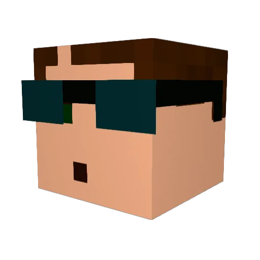 Kampel126 Minecraft avatar head, 3D render