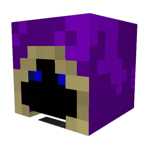 Kampffschaf Minecraft avatar head, 3D render