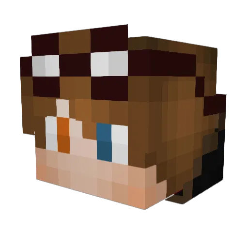 Kampfi1337 Minecraft avatar head, 3D render