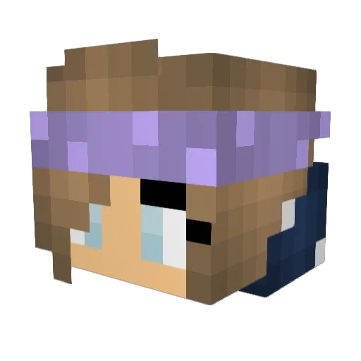 Kampfnutella Minecraft avatar head, 3D render