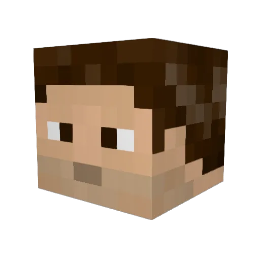 Kampfsau07 Minecraft avatar head, 3D render