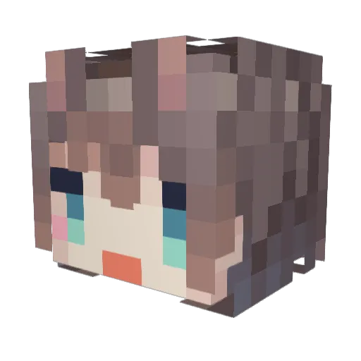 Kams038 Minecraft avatar head, 3D render