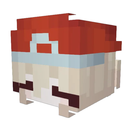 Kamsssss Minecraft avatar head, 3D render