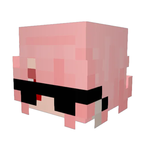Kamsylvania Minecraft avatar head, 3D render