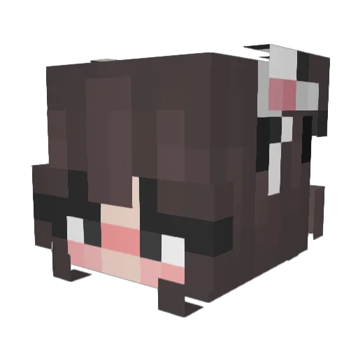 Kamuchann Minecraft avatar head, 3D render