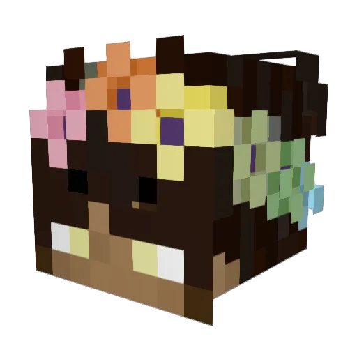 KamuiAzura Minecraft avatar head, 3D render