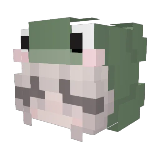 Kamuiobite Minecraft avatar head, 3D render