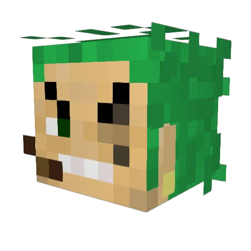 Kamust4 Minecraft avatar head, 3D render