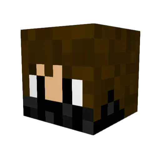KamuzBD Minecraft avatar head, 3D render