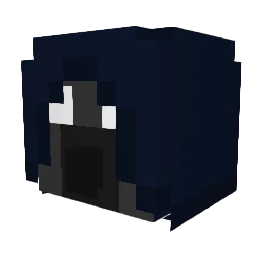Kamuzok Minecraft avatar head, 3D render