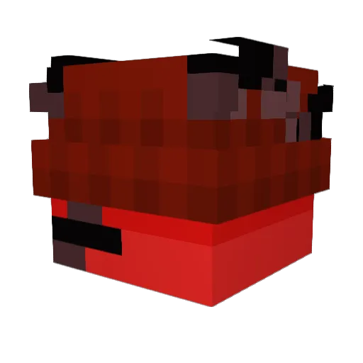 Kan1i Minecraft avatar head, 3D render