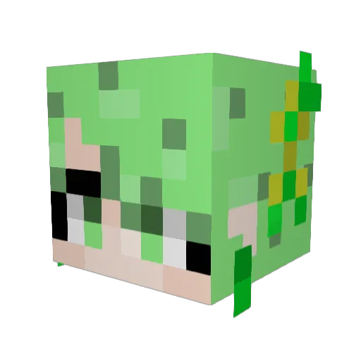 Kan7429 Minecraft avatar head, 3D render