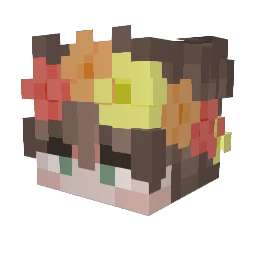Kan_Ray Minecraft avatar head, 3D render