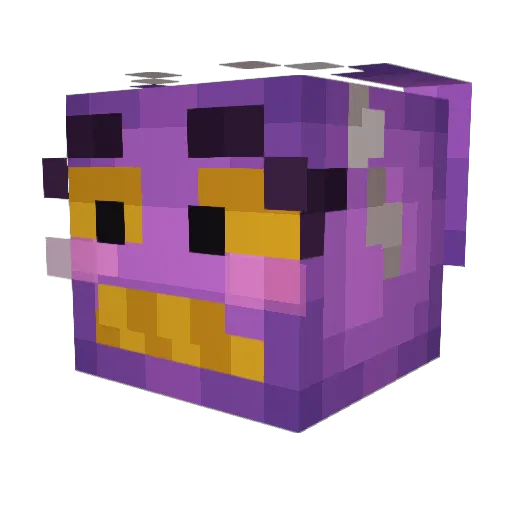 KanaPeach Minecraft avatar head, 3D render