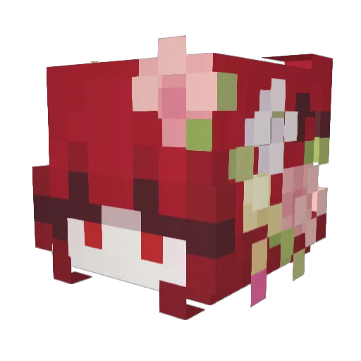 KanaSama_ Minecraft avatar head, 3D render