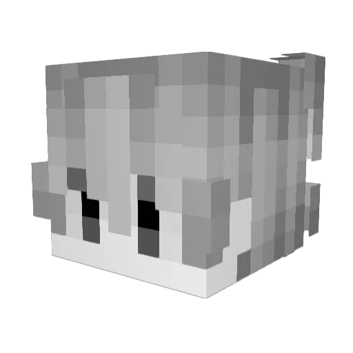 Kanade0511 Minecraft avatar head, 3D render