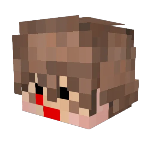 Kanagames999 Minecraft avatar head, 3D render
