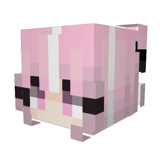 Kanako__ Minecraft avatar head, 3D render