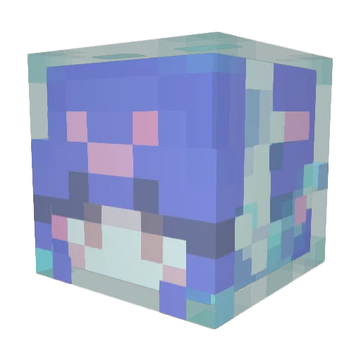 Kanamafu Minecraft avatar head, 3D render