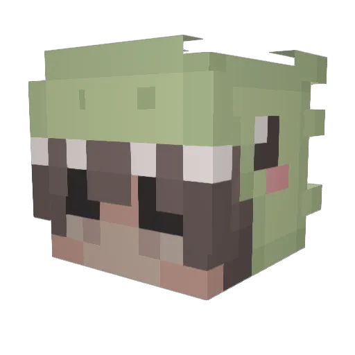 Kanashi_Inu Minecraft avatar head, 3D render