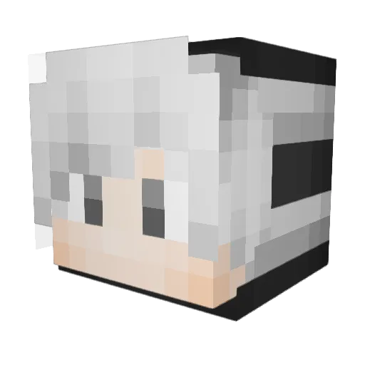 Kanastra49 Minecraft avatar head, 3D render