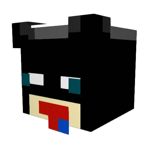 Kanazzio Minecraft avatar head, 3D render