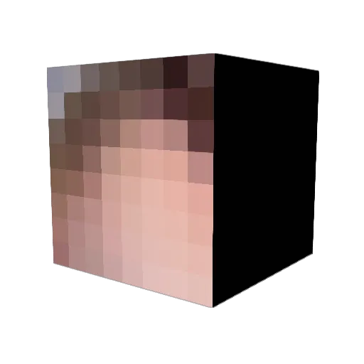 KancerPatient Minecraft avatar head, 3D render