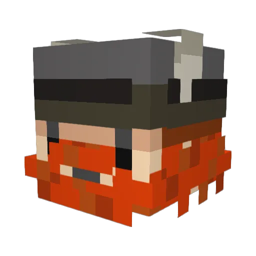 Kandamir91 Minecraft avatar head, 3D render