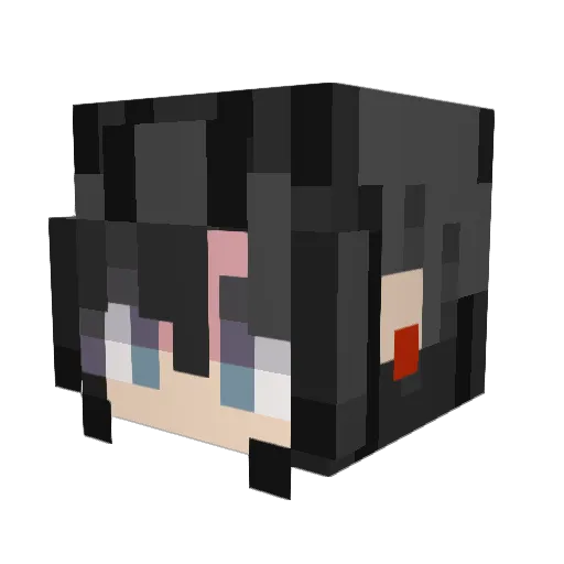 Kandi18 Minecraft avatar head, 3D render