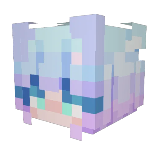Kandiegutz Minecraft avatar head, 3D render