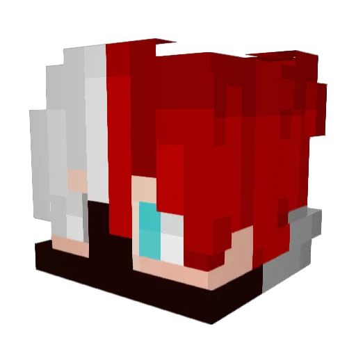KandisTaken Minecraft avatar head, 3D render