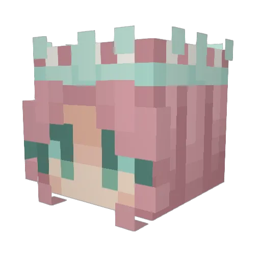 Kandoora Minecraft avatar head, 3D render