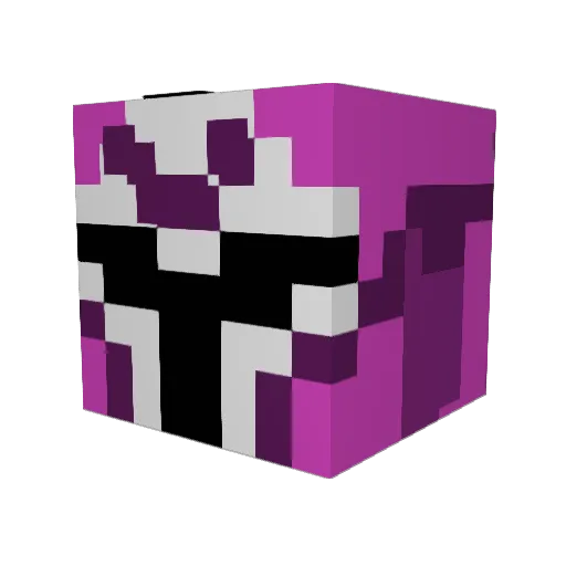 Kandy79 Minecraft avatar head, 3D render