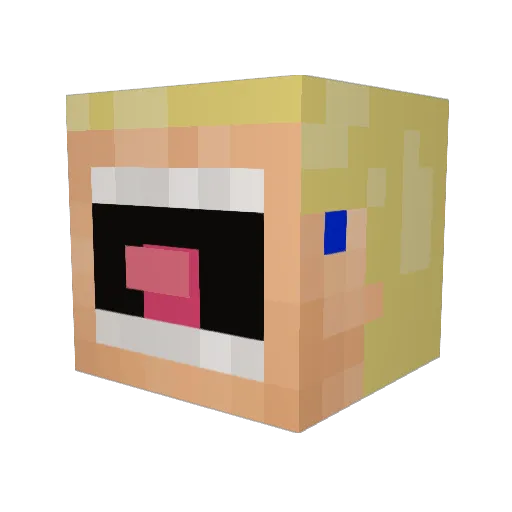 Kane14 Minecraft avatar head, 3D render