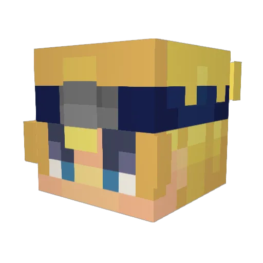 Kane609 Minecraft avatar head, 3D render
