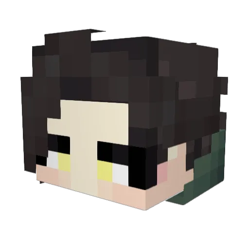KaneDok Minecraft avatar head, 3D render