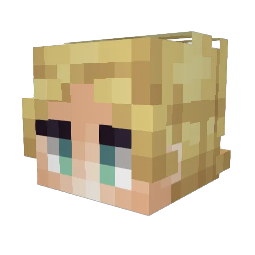 KaneDrakon Minecraft avatar head, 3D render