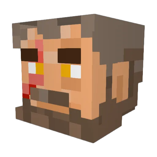 KaneEchoes Minecraft avatar head, 3D render